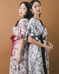 Ms Daisy Lucky Flutter Sleeve Dress with Belt