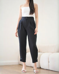 Ms Daisy Cleo Button High Waist Pants