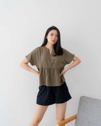 Ms Daisy Fae Baby Doll Crinkle Blouse