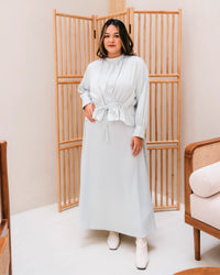 Ms Daisy Amira Satin Top and Skirt Set