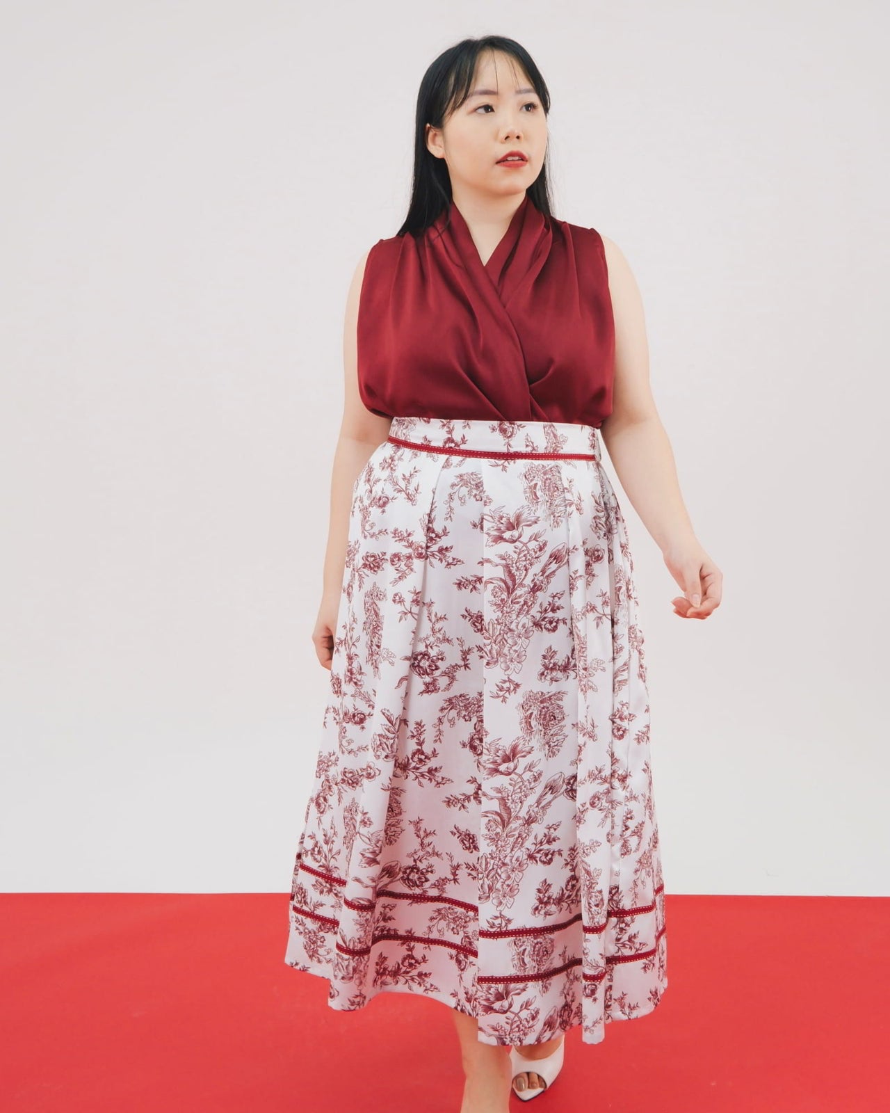 Ms Daisy Mandarin Flare Skirt / Rok (Skirt Only)