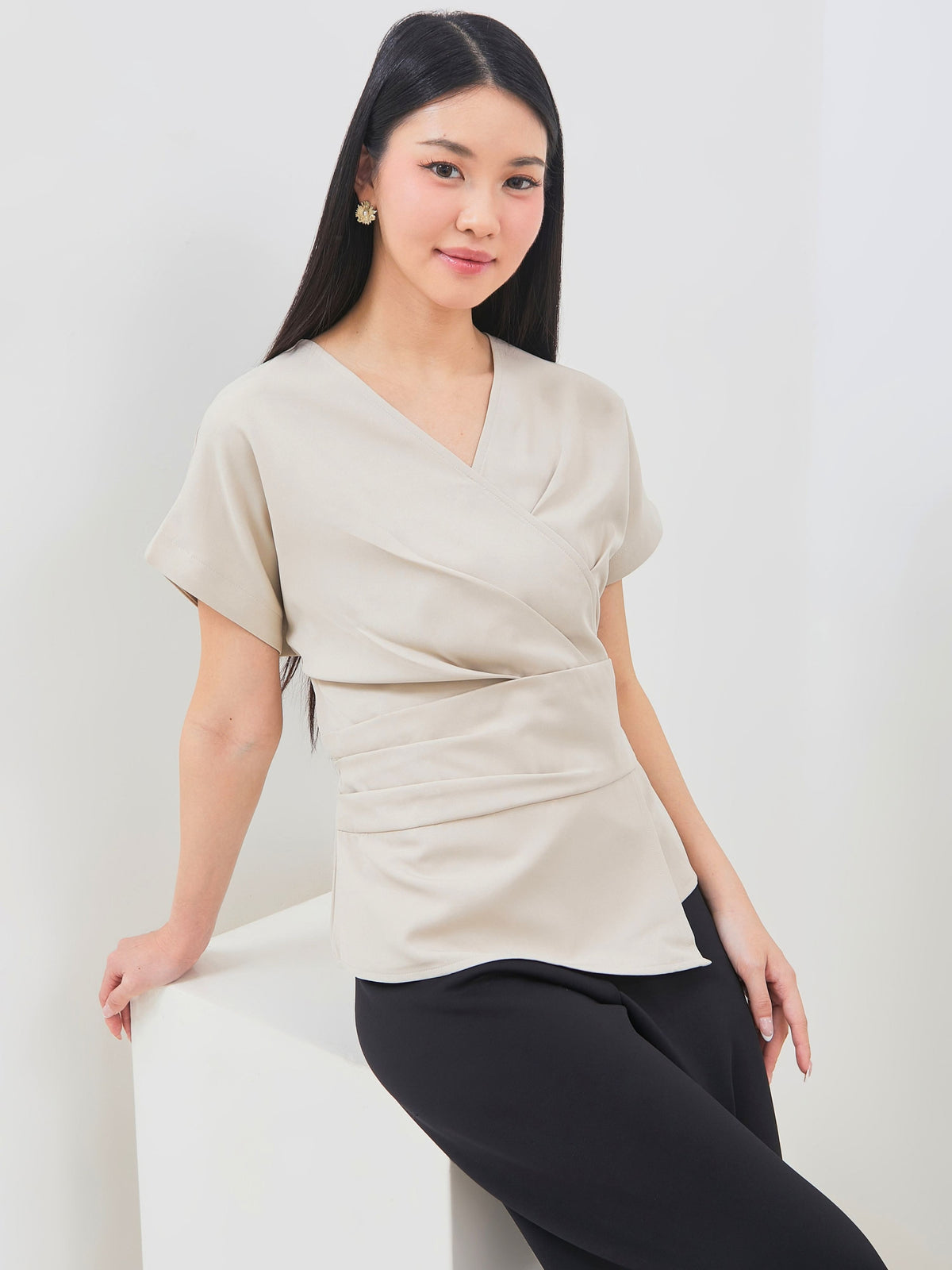 Ms Daisy Joanne Wrap Blouse