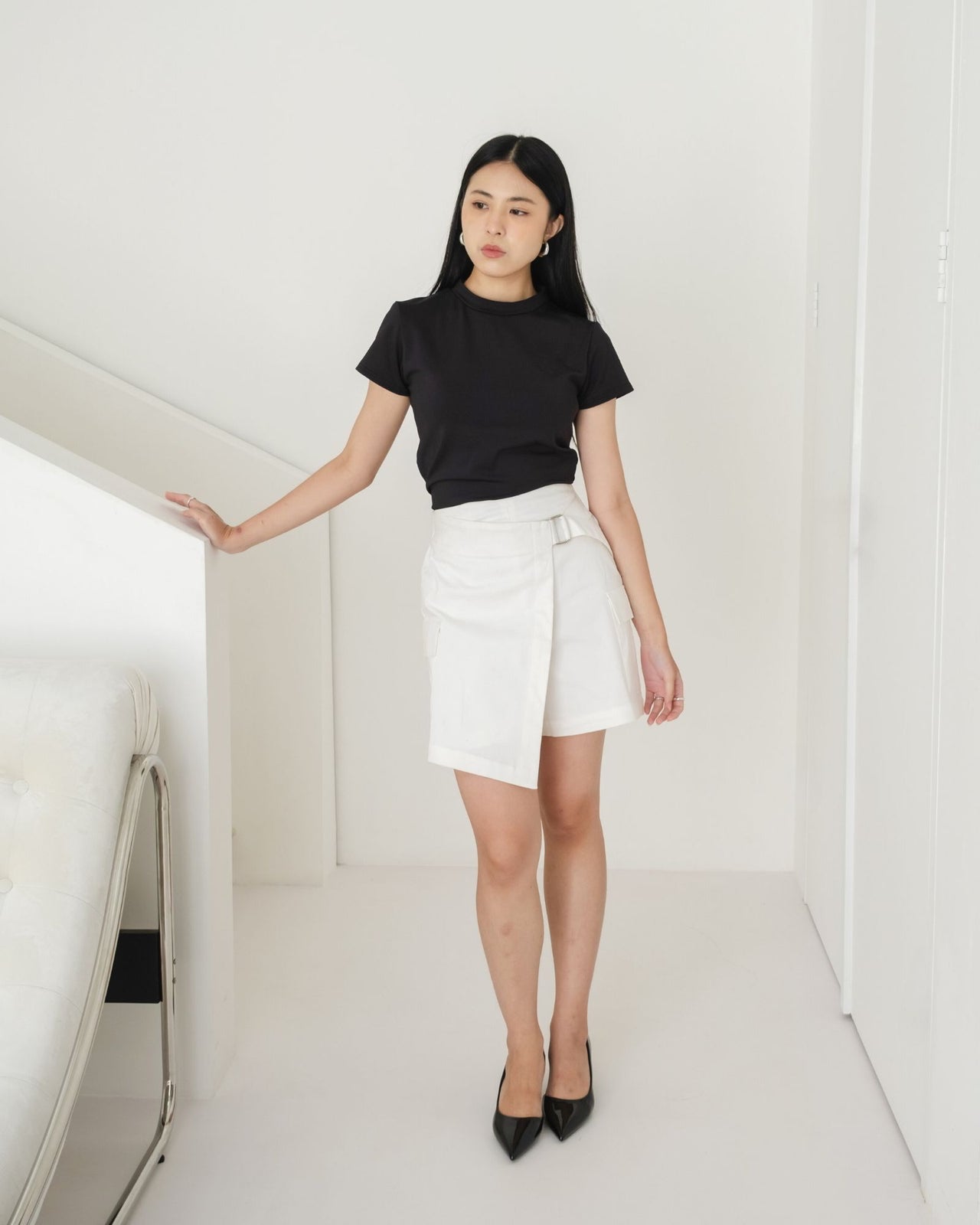 Ms Daisy Adriana Highwaist Belted Cargo Skort