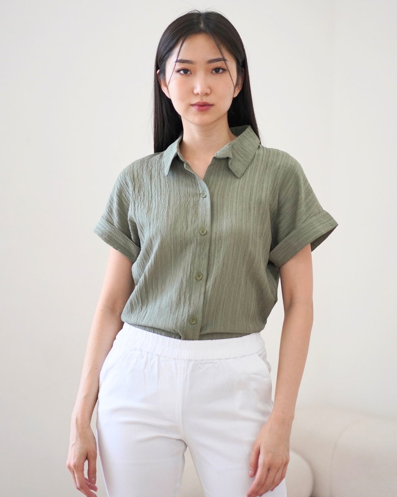 Ms Daisy Amanda Textured Shirt