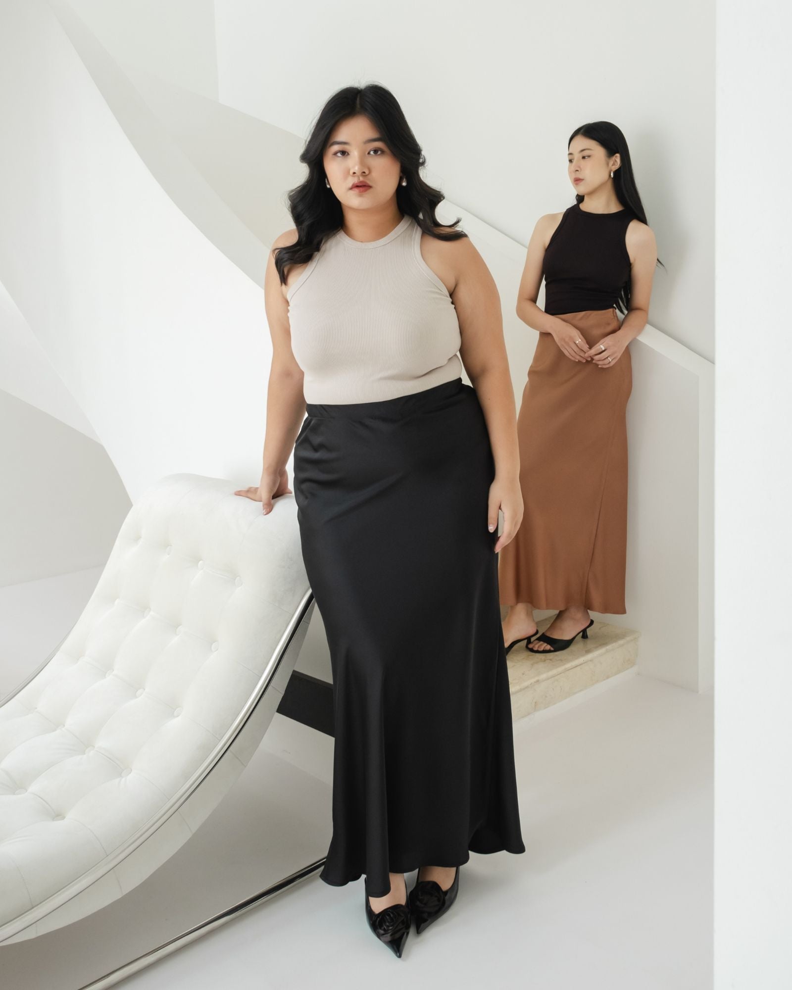 Ms Daisy Aurora Satin Skirt