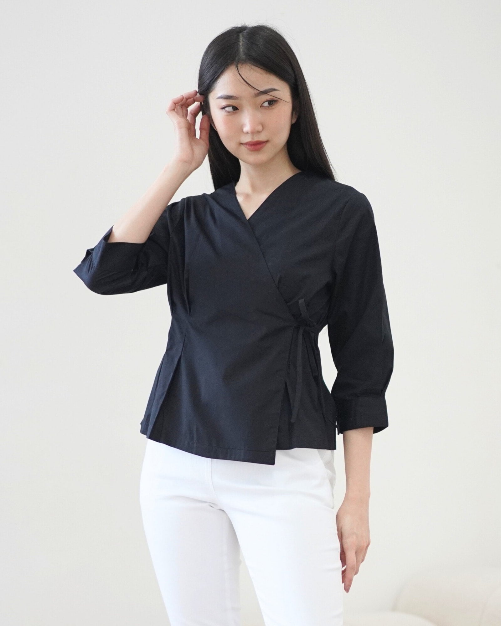 Ms Daisy Adora Kimono-like Tied Top Long Sleeve