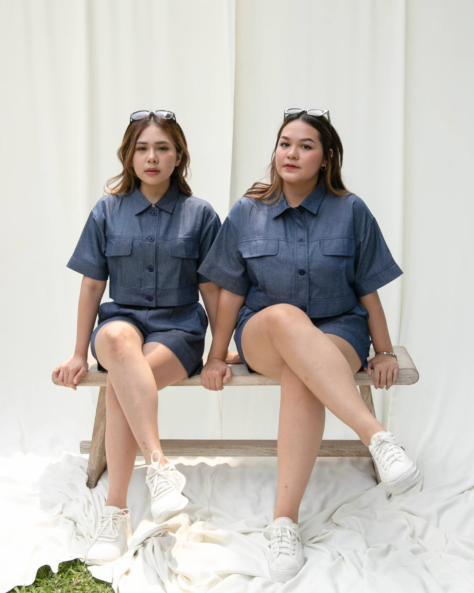 [Ms Daisy x Jourimanzky] Happy-Go-Lucky Cropped Jacket/Top with Wide leg Shorts