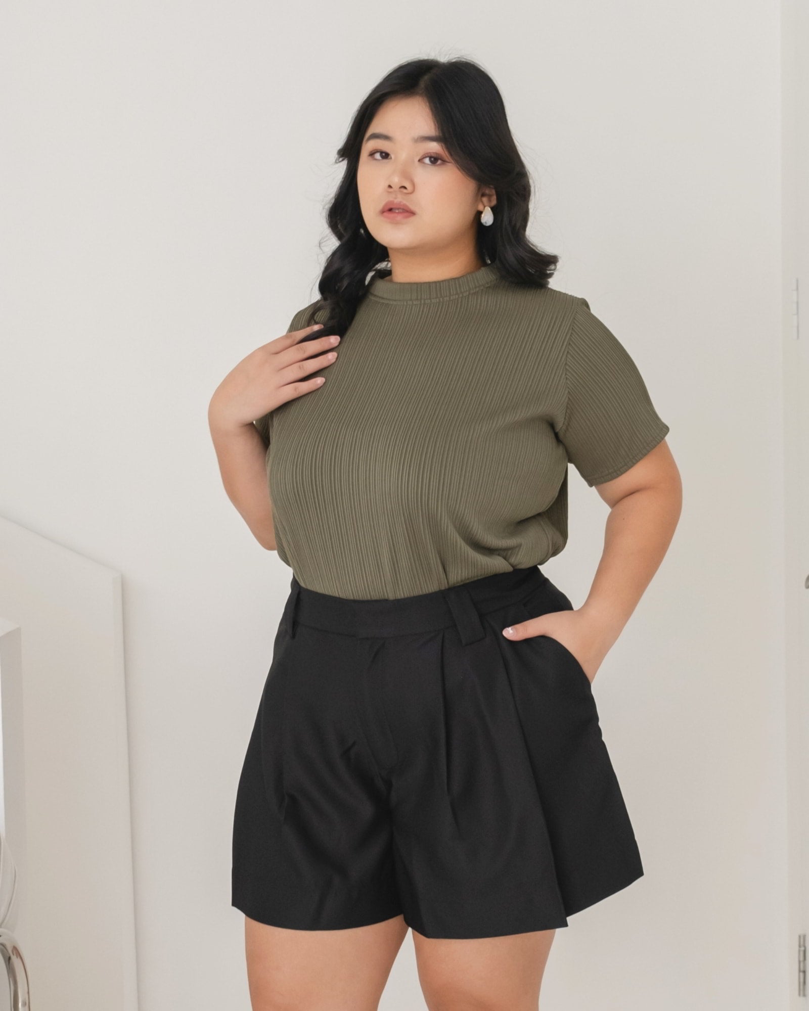 Ms Daisy Candy Pleats Knit T-Shirt