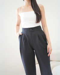 Ms Daisy Cleo Button High Waist Pants