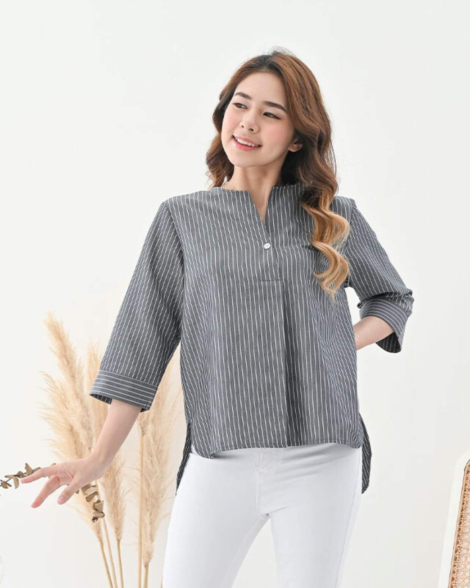 Ms Daisy Serena Stripe Top Kasual