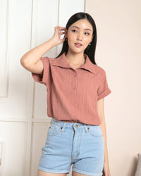 Ms Daisy Amanda Textured Shirt