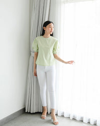 Ms Daisy Bianca Puff Sleeve Top