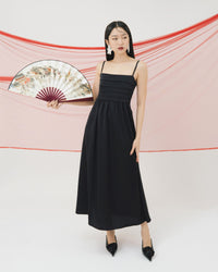 Ms Daisy Polina Pleated Satin Silk Dress