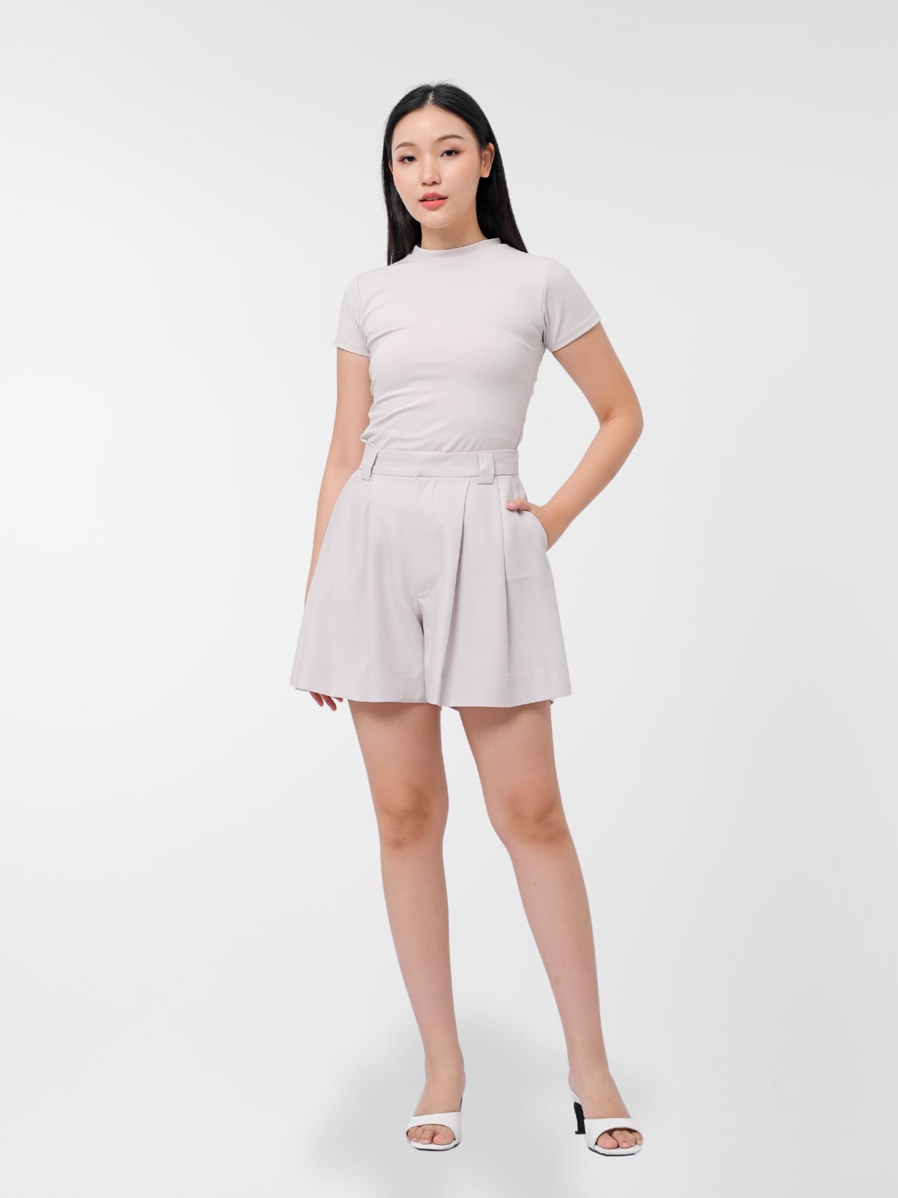 Ms Daisy Chrissy Pleated Wide Leg Shorts