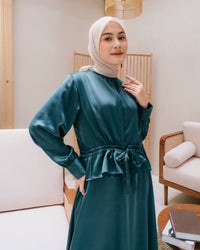 Ms Daisy Amira Satin Top and Skirt Set