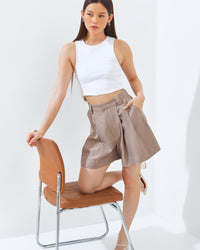 Ms Daisy Chrissy Pleated Wide Leg Shorts