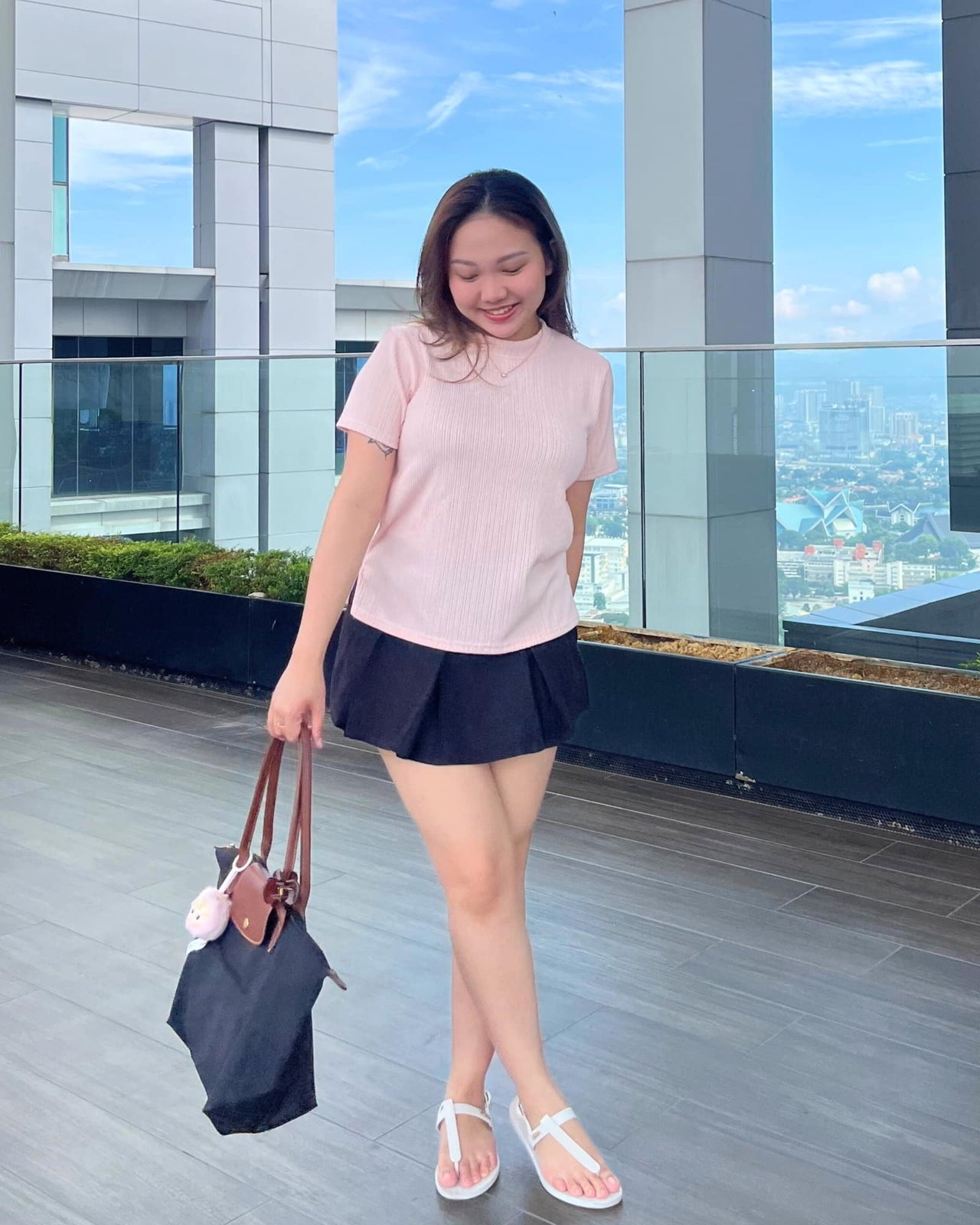 Ms Daisy Candy Pleats Knit T-Shirt