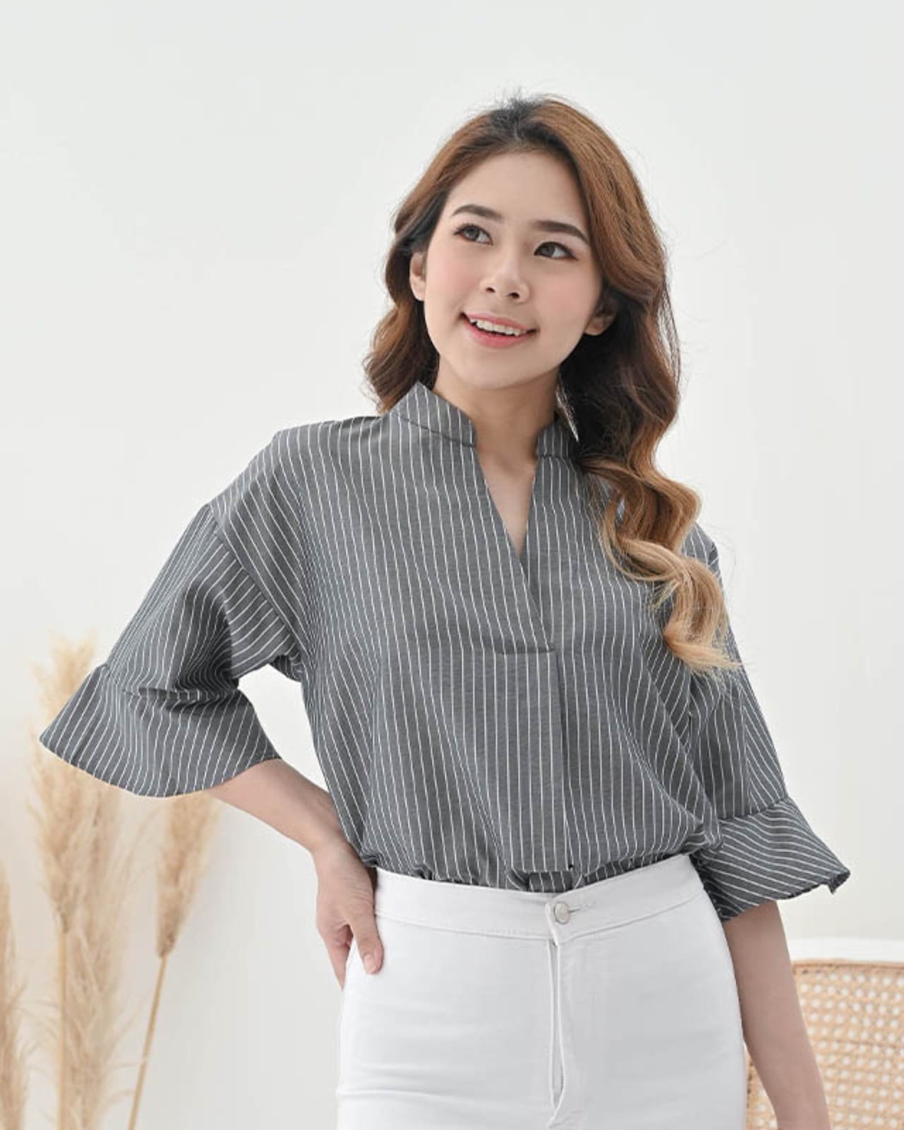 Ms Daisy Isla Ruffle-Sleeve Top