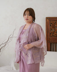 Ms Daisy Jasmin Set Rok Lilit & Atasan Satin Premium dengan Organza Outer / Set Lebaran