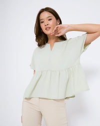 Ms Daisy Fae Baby Doll Crinkle Blouse