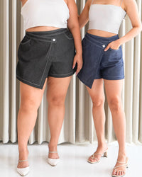 Ms Daisy Andrea Contrast Stitch Denim Top/Bottom/Set