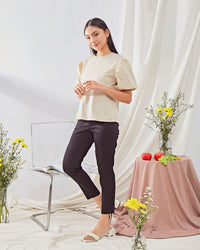 Ms Daisy Bianca Puff Sleeve Top