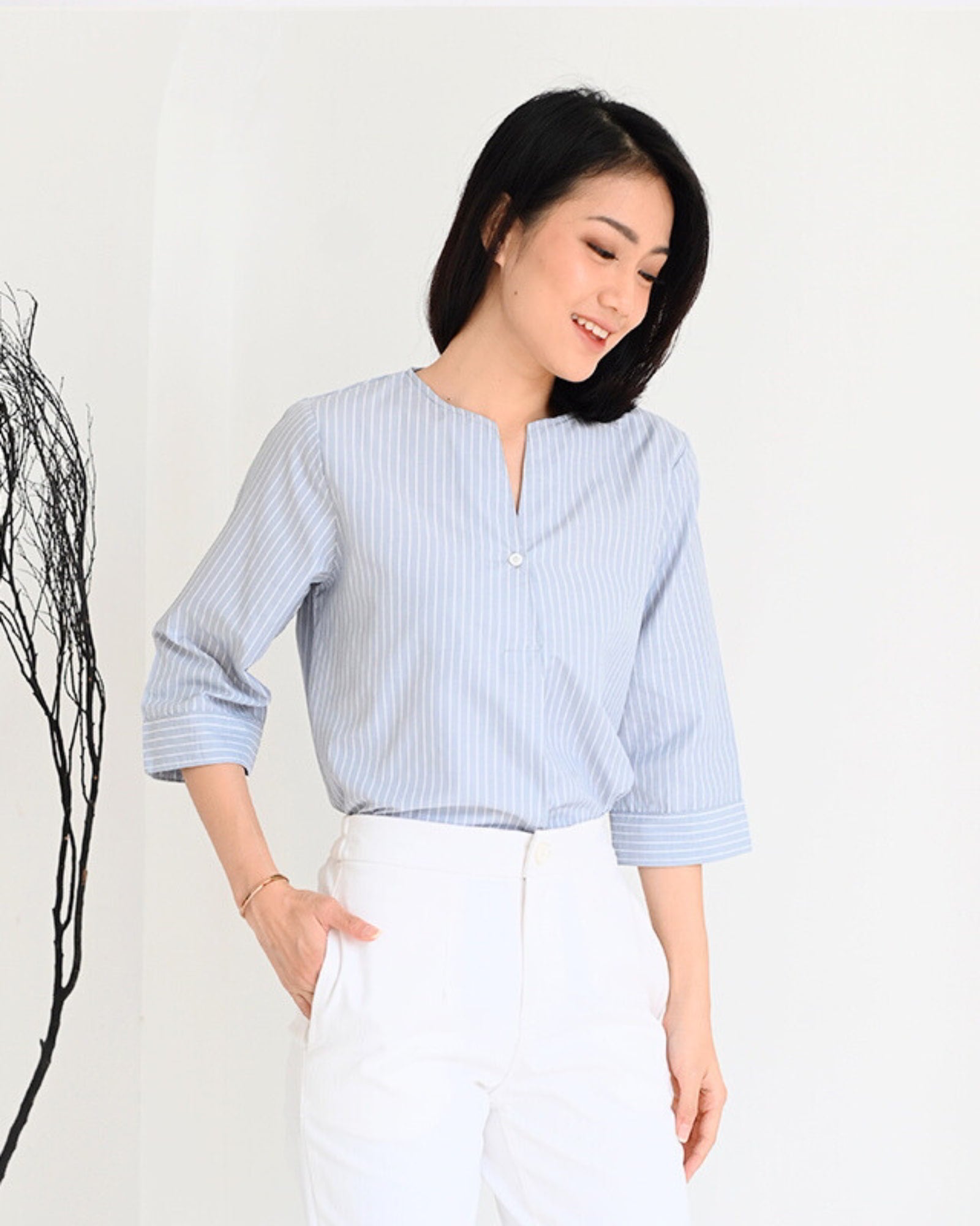 Ms Daisy Serena Stripe Top Kasual