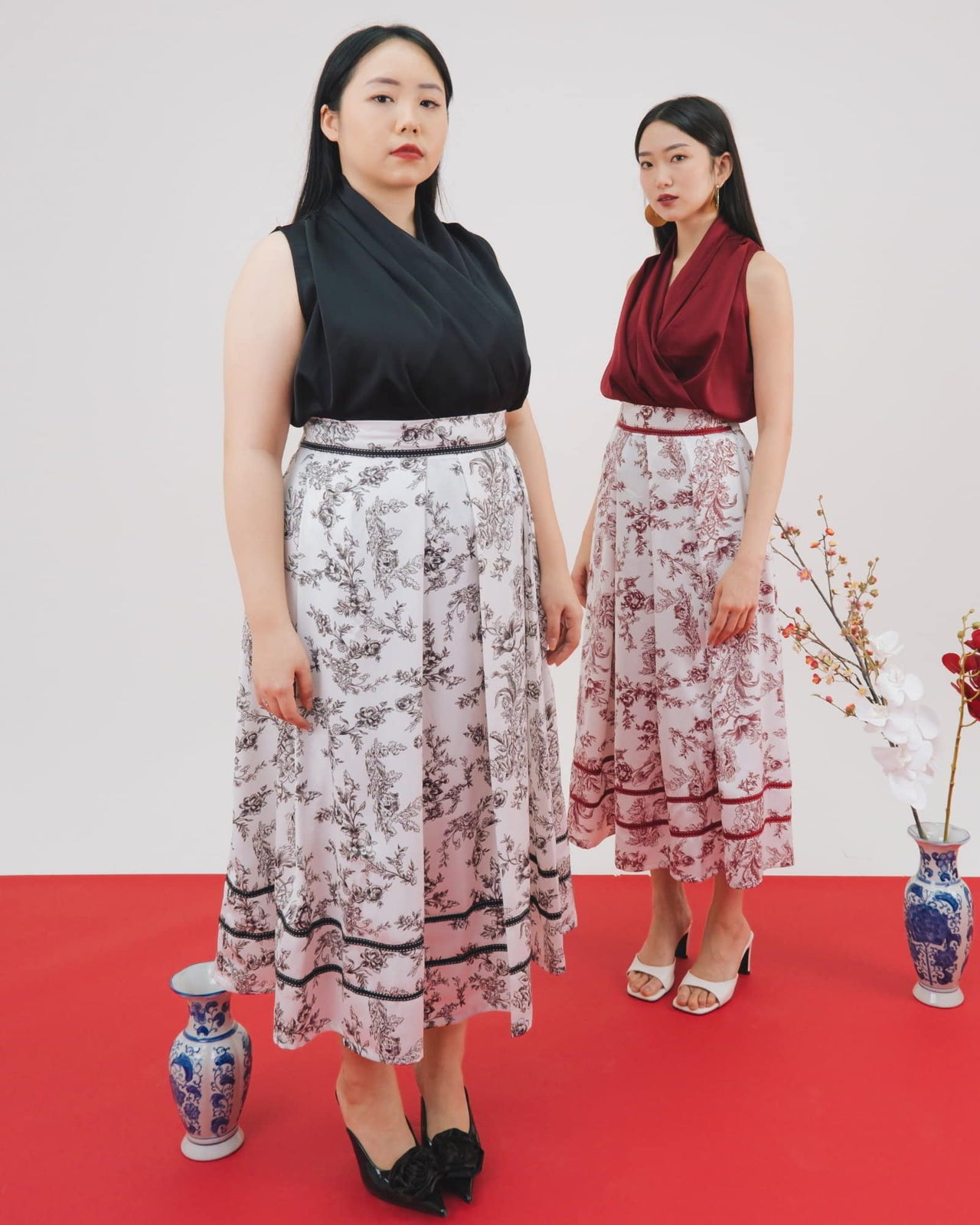 Ms Daisy Mandarin Flare Skirt / Rok (Skirt Only)
