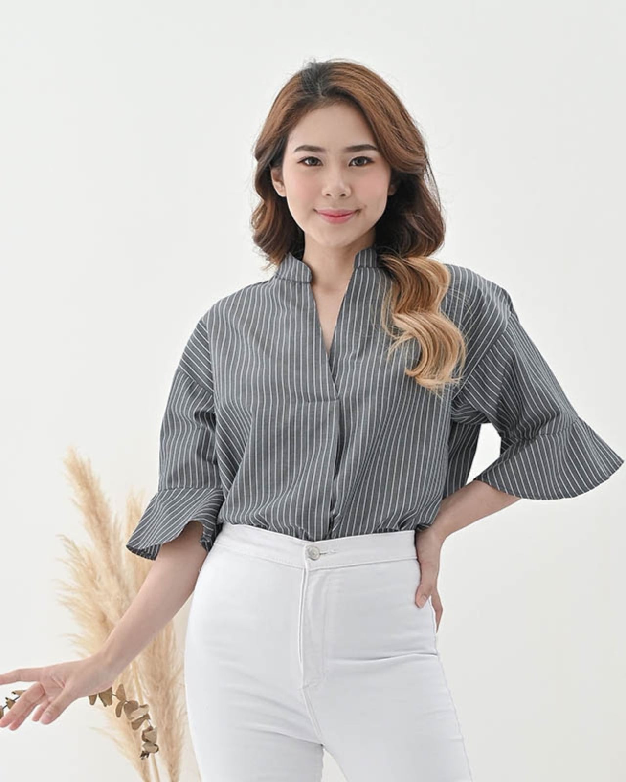 Ms Daisy Isla Ruffle-Sleeve Top