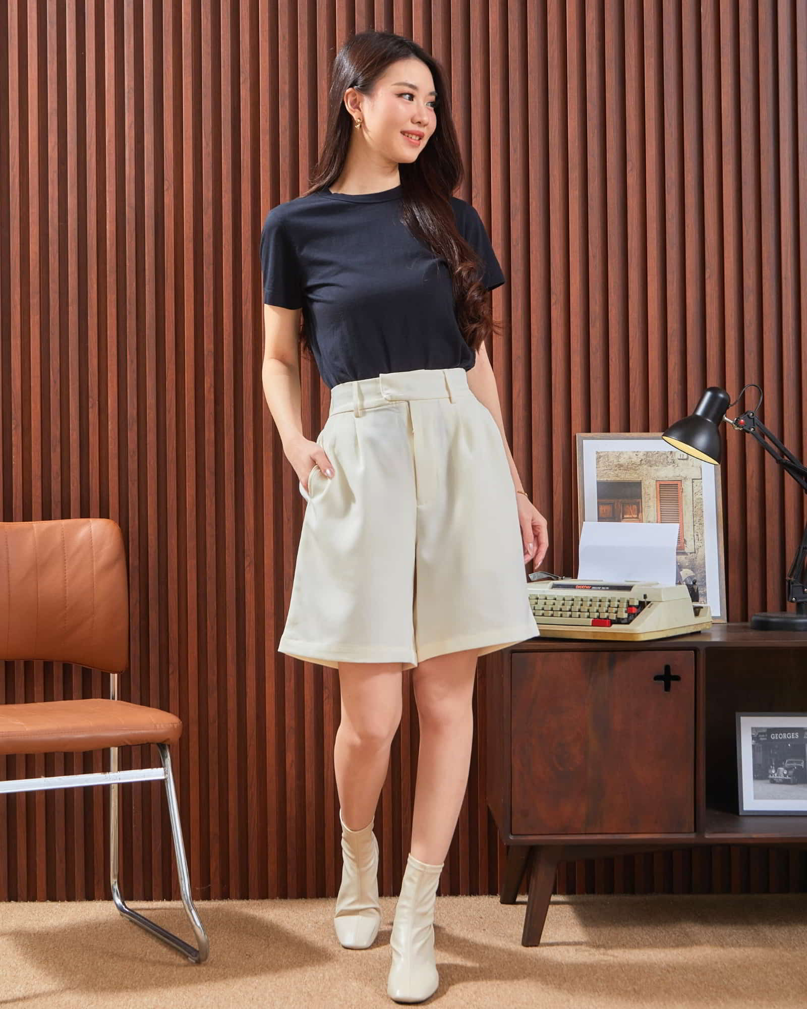 Ms Daisy Lou Midi A Line Shorts