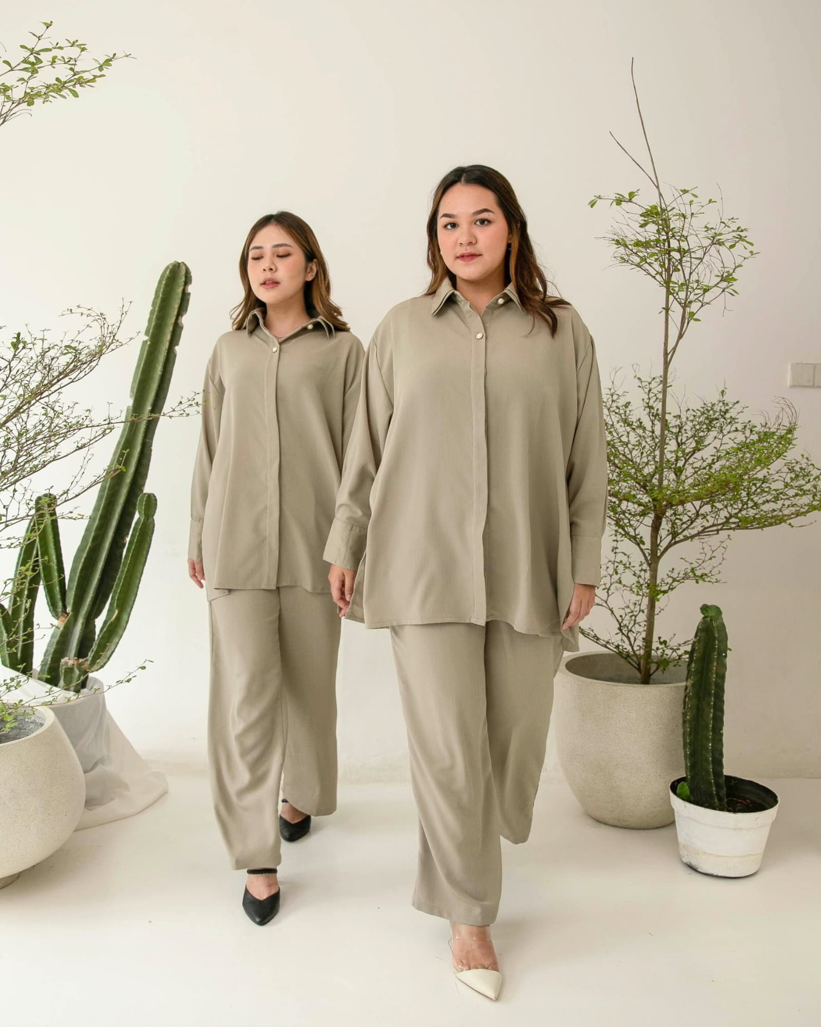 [Ms Daisy x Jourimanzky] Luxo Long Shirt With Cullotes / Set