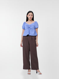 Ms Daisy Hazel Denim Ruched Top