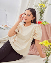 Ms Daisy Bianca Puff Sleeve Top