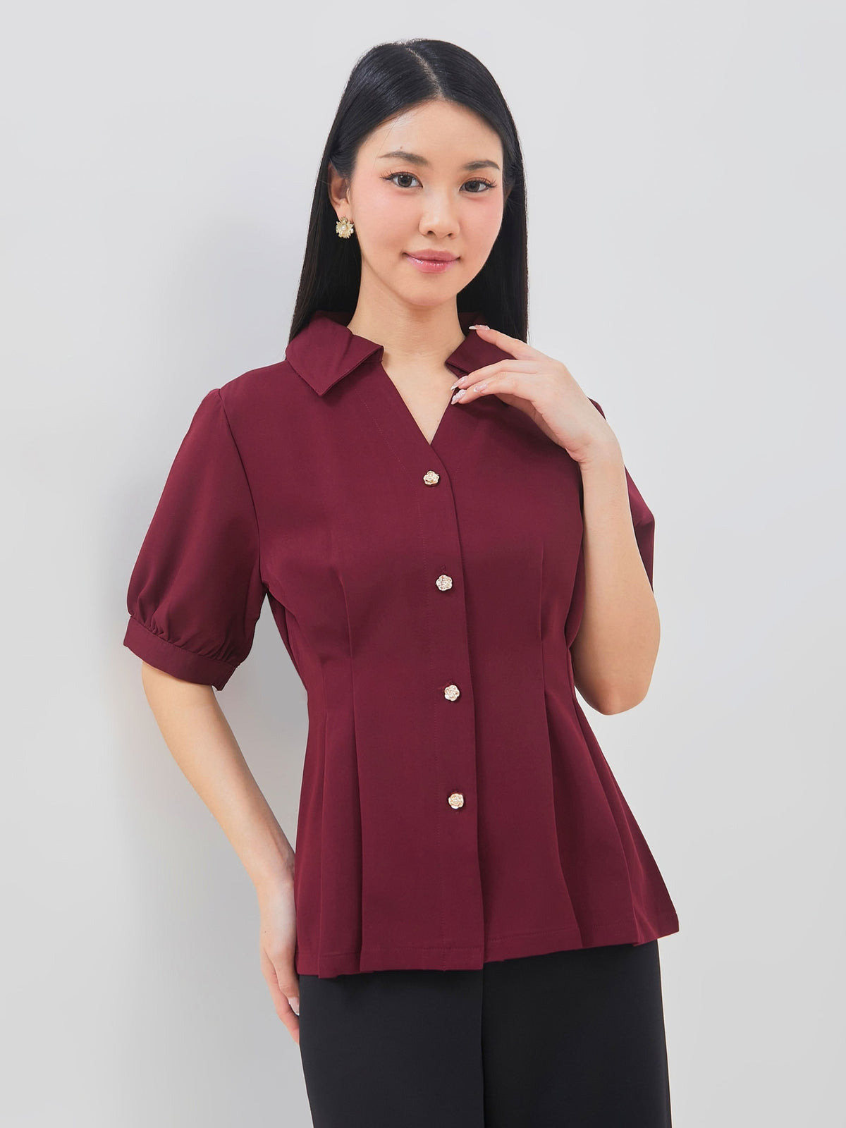 Ms Daisy Jace Pleated Top
