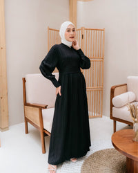 Ariana Textured Belted Dress – Dress Hijab Friendly | Ms Daisy
