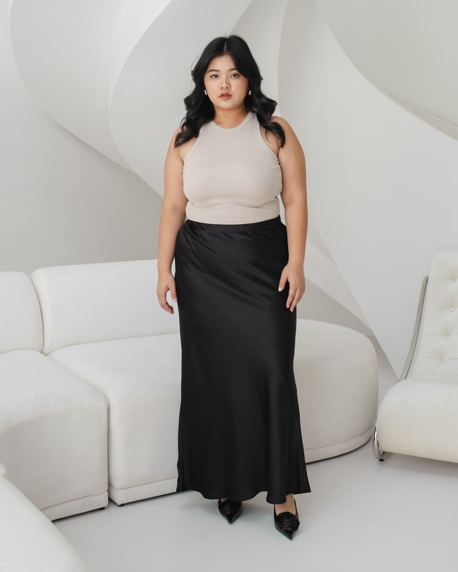 Ms Daisy Aurora Satin Skirt
