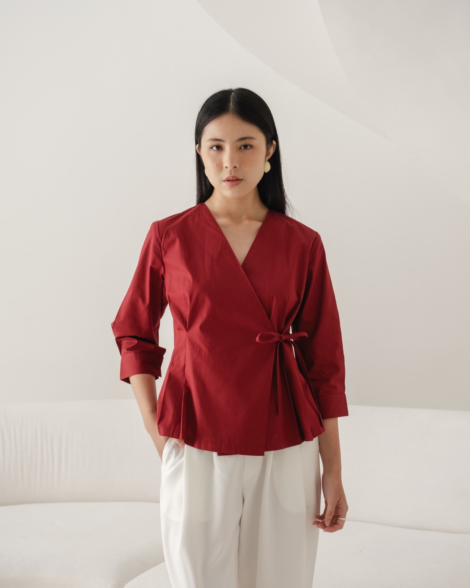 Ms Daisy Adora Kimono-like Tied Top Long Sleeve