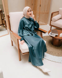 Ms Daisy Amira Satin Top and Skirt Set