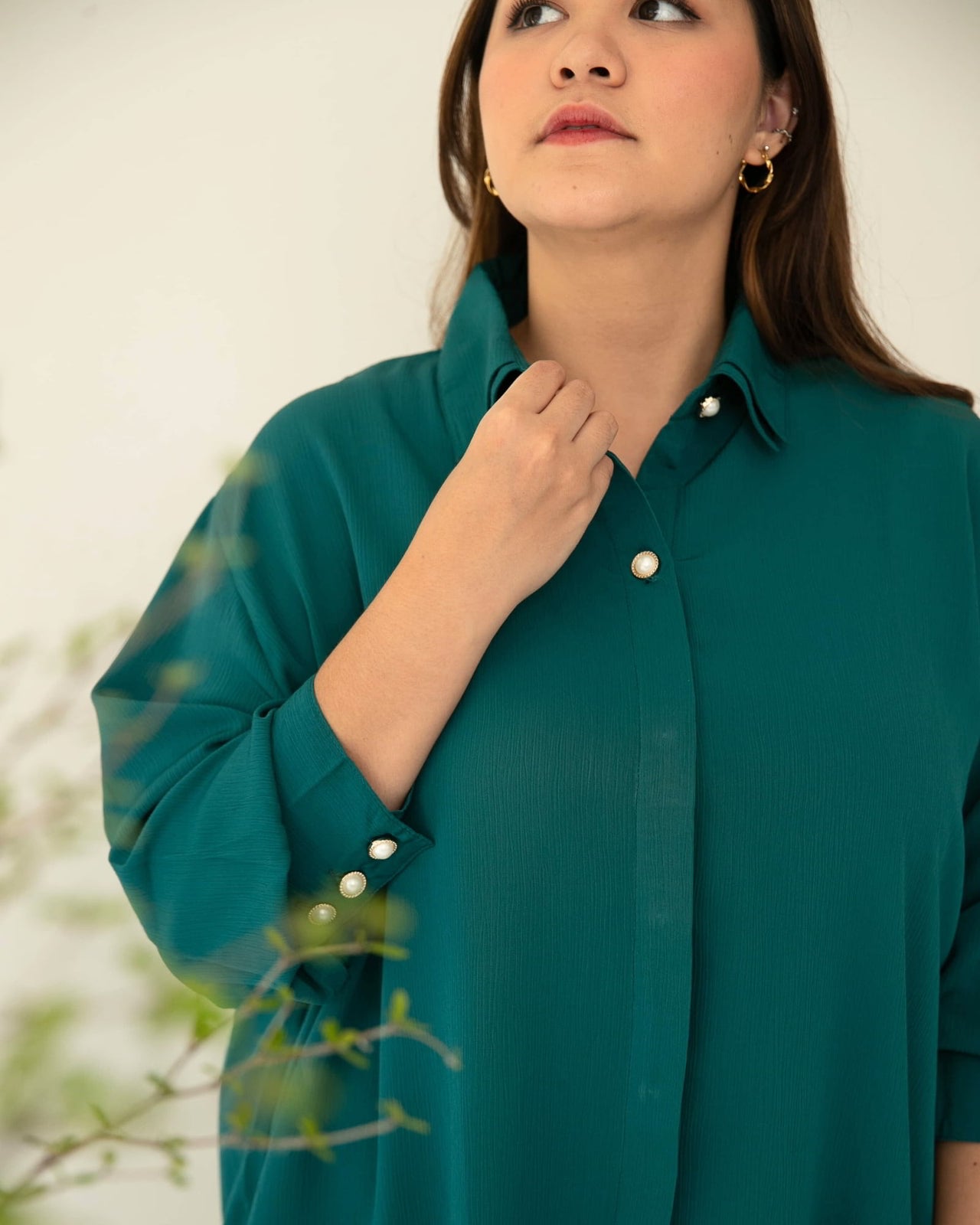 [Ms Daisy x Jourimanzky] Luxo Long Shirt With Cullotes / Set