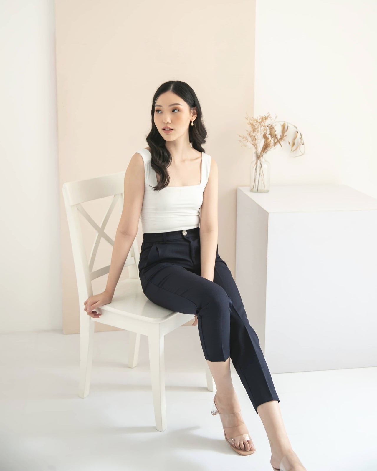 Ms Daisy Viola Slim Fit Cropped Pants