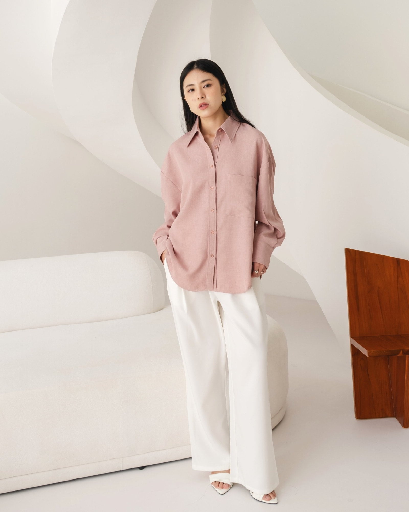 Ms Daisy Camilla Oversized Shirt with Pockets