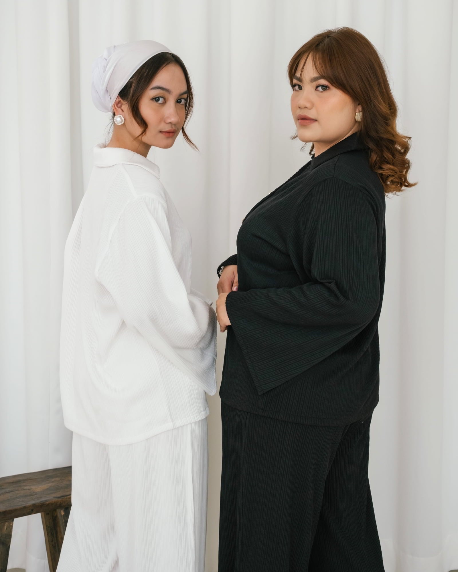 Ms Daisy Maya Pleats Knit Set Shirt with Cullotes Set