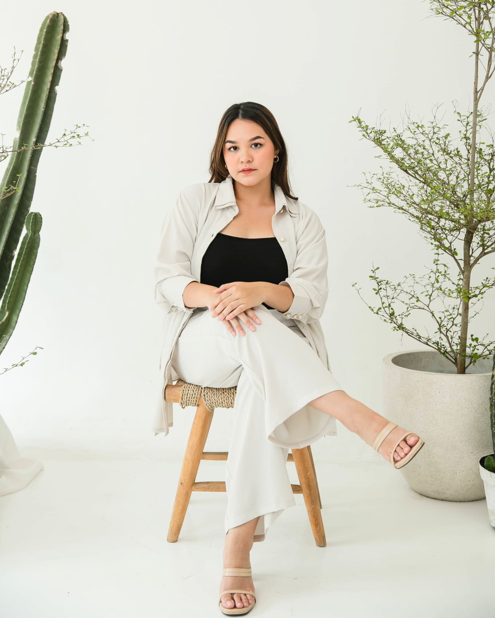 [Ms Daisy x Jourimanzky] Luxo Long Shirt With Cullotes / Set