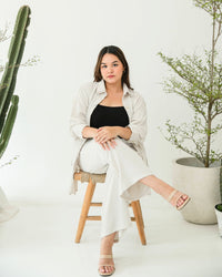 [Ms Daisy x Jourimanzky] Luxo Long Shirt With Cullotes / Set