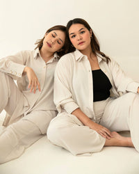 [Ms Daisy x Jourimanzky] Luxo Long Shirt With Cullotes / Set