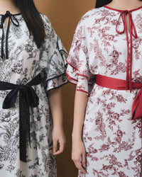 Ms Daisy Lucky Flutter Sleeve Dress with Belt