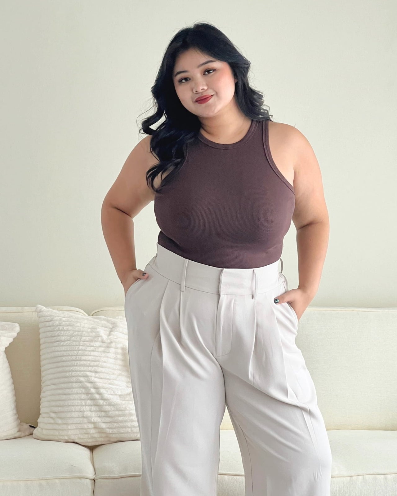 Ms Daisy Butter Rib Tank Top Crop Tank Top / Regular Tank Top
