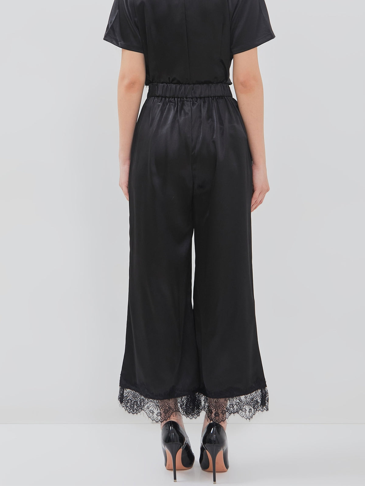 Ms Daisy Jessie Satin Wide Leg Pants
