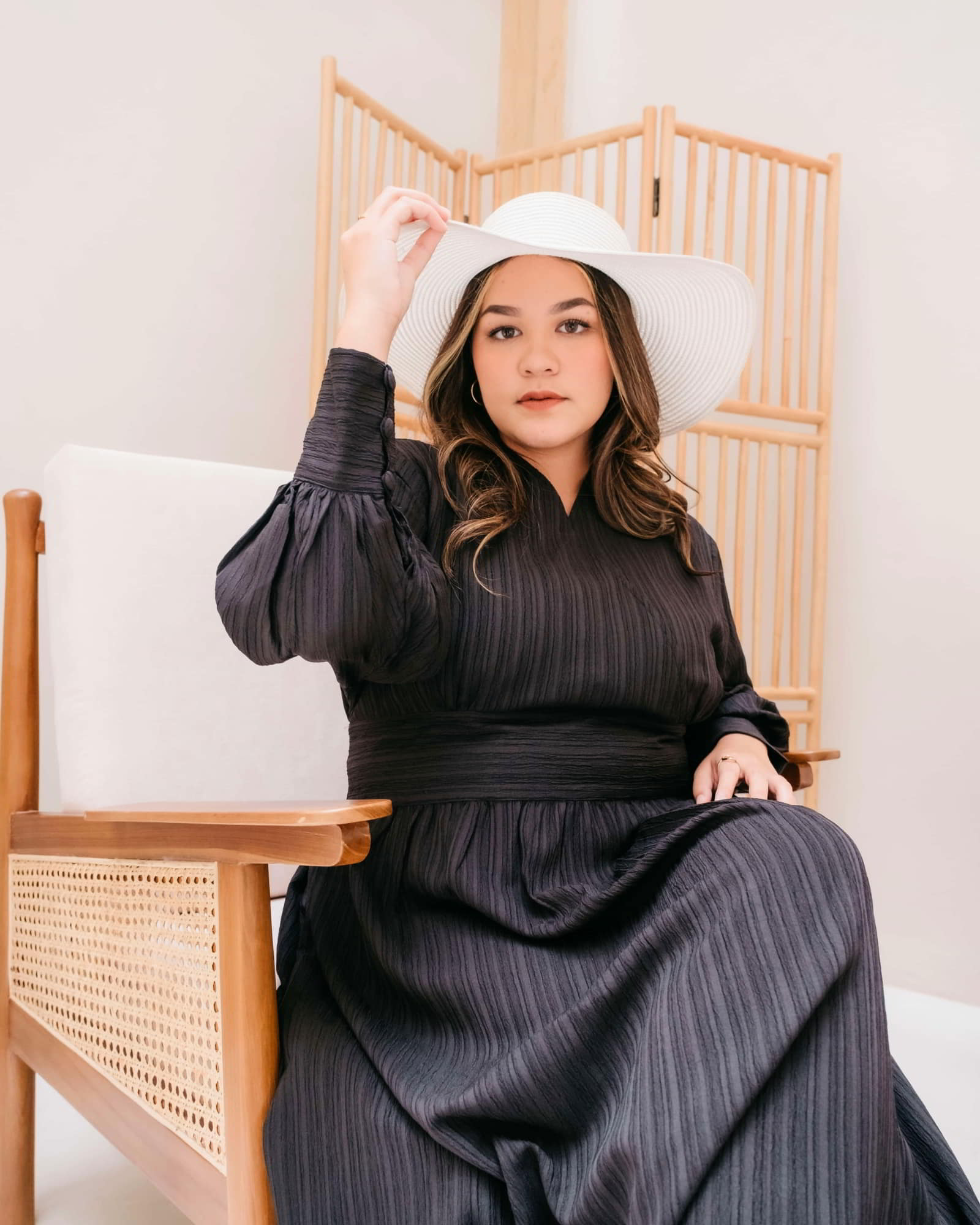 Ariana Textured Belted Dress – Dress Hijab Friendly | Ms Daisy