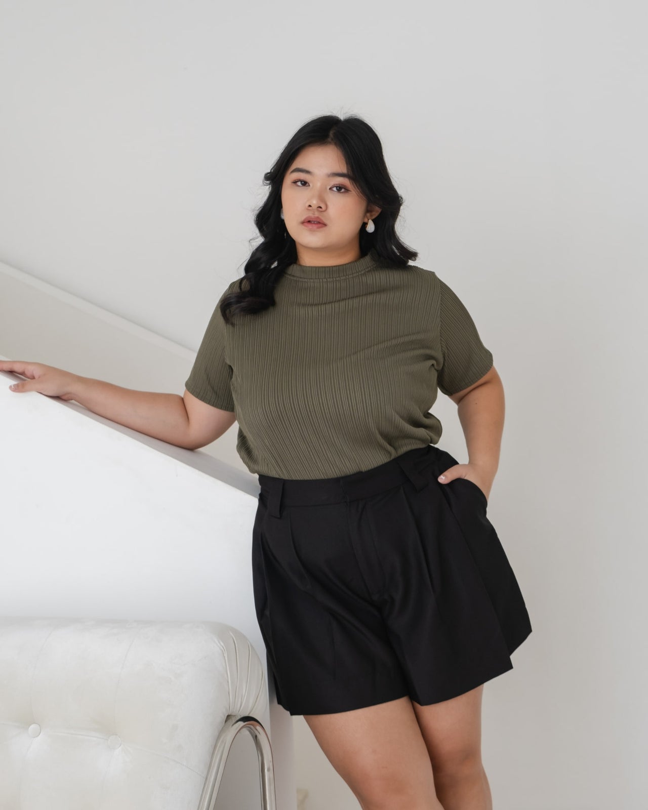 Ms Daisy Chrissy Pleated Wide Leg Shorts